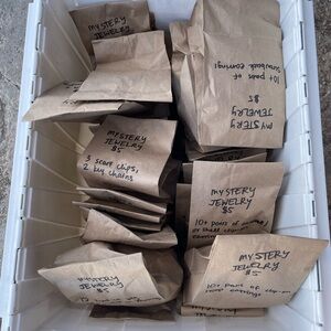 Mystery vintage jewelry bag